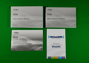 2018 CHEVROLET TRAVERSE OWNERS MANUAL W/NAVI OEM KIT L RS PREMIER LS LT