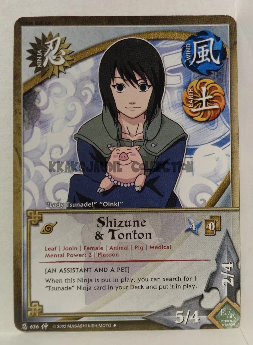 Naruto CCG Bandai 636 Shizune and Tonton | eBay