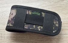 4” Camo Pocket Knife Sheath Horizontal Vertical Carry Nylon Heavy Duty Belt Loop