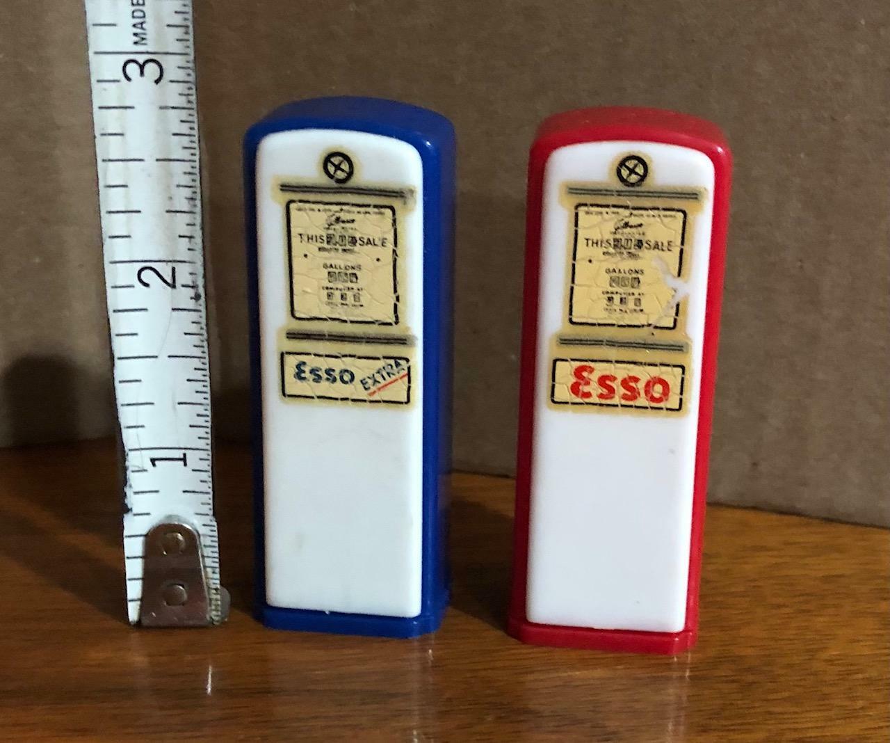 Vintage 1950s ESSO Gas Station Set Gas Pump Salt & Pepper Shakers South