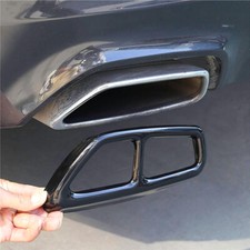 Gloss Black Sport M Exhaust Muffler Tips Covers For BMW 5 Series G30 G31 2017-23