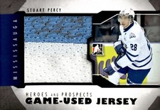 Stuart Percy - Signed 2012-13 ITG Heroes And Prospects Gold Jersey Card #M-32