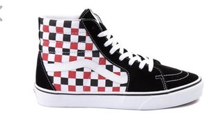 vans sk8 hi black checkerboard