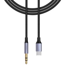 3ft/1m Type-C Male To 3.5mm Jack Male Car AUX Audio Adapter f OnePlus 10 Pro 5G