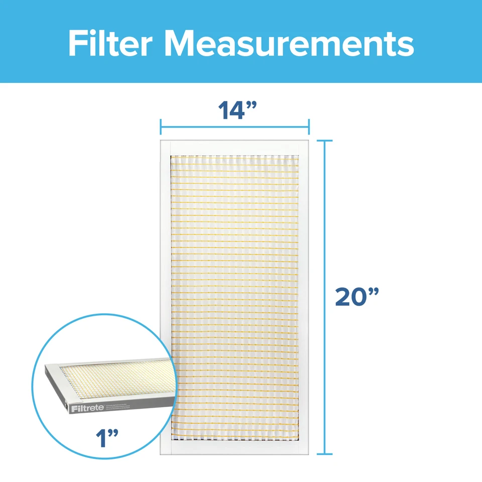 Filtrete Basic Dust & Lint Air Filter, 300 MPR, 305-4, 14 in x 20 in x1 in - Image 2 of 4