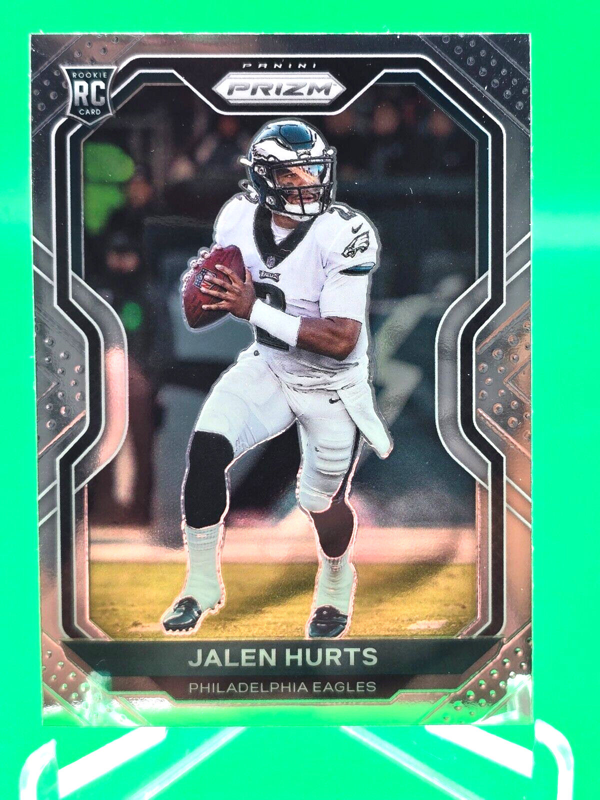 Jalen Hurts 2020 Prizm Rookie Card #343 RC Eagles Super Bowl MVP