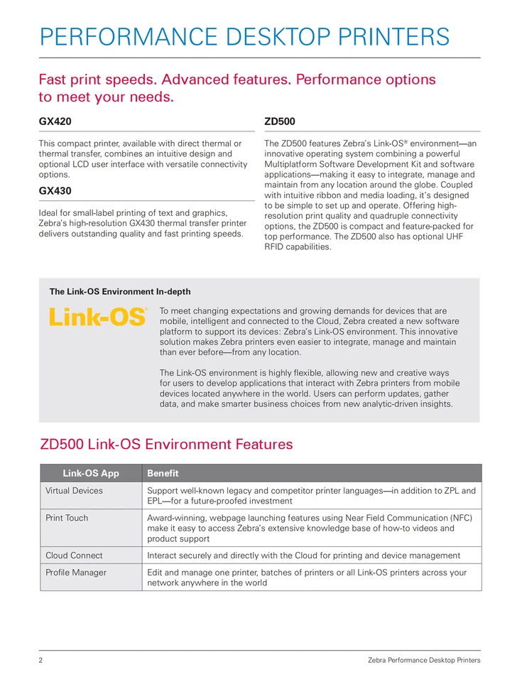 Zebra GX42-102410-000 203 dpi 6 inches USB Performance Desktop Printer LCD LOT - Image 3 of 4