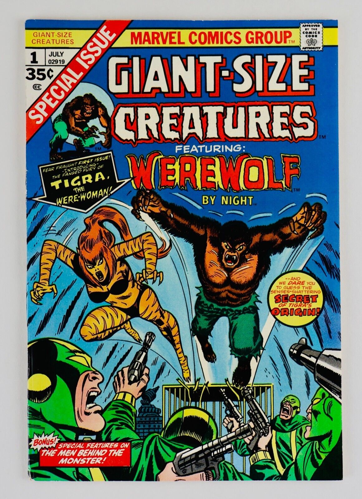 Giant-Size Creatures #1 First 1st Tigra Appearance Marvel 1974 No Reserve!