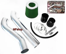 Black Green For 1992-1995 Honda Civic 1.5L 1.6L Cold Air Intake Kit + Filter