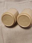 Vintage Retro Dawn Salt And Pepper Shakers Plastic Beige Brown Lids — photo 4