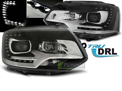 Strålkastare LED DRL Insida for VW T5 2010-15 Xenon Look Free Shipping LPVWM4WL 