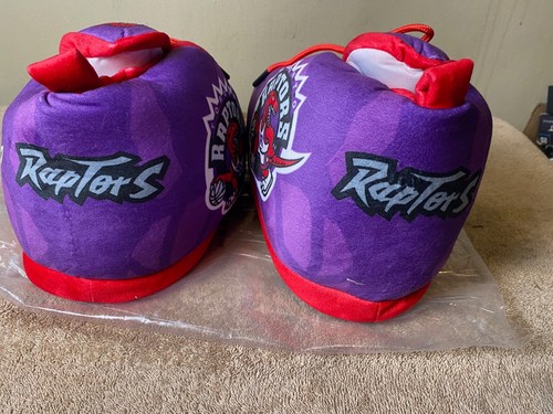 TORONTO RAPTORS SLEAKER high Top Slippers With Laces SZ XL (Fits up to SZ 12) - Picture 5 of 7