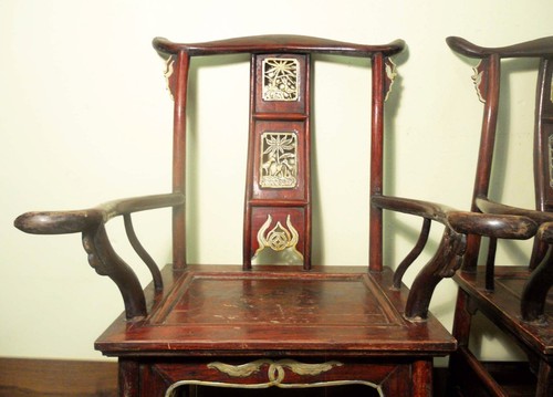 Antique Chinese High Back Chairs (Pair) (5741), Circa 1800-1849 - Picture 3 of 12