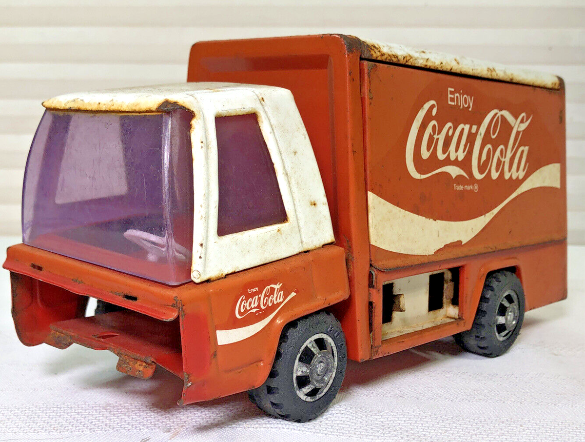 コカ・コーラ　ブリキトラック　coca cola buddy L Vintage Buddy L Coca Cola Pressed Steel 9