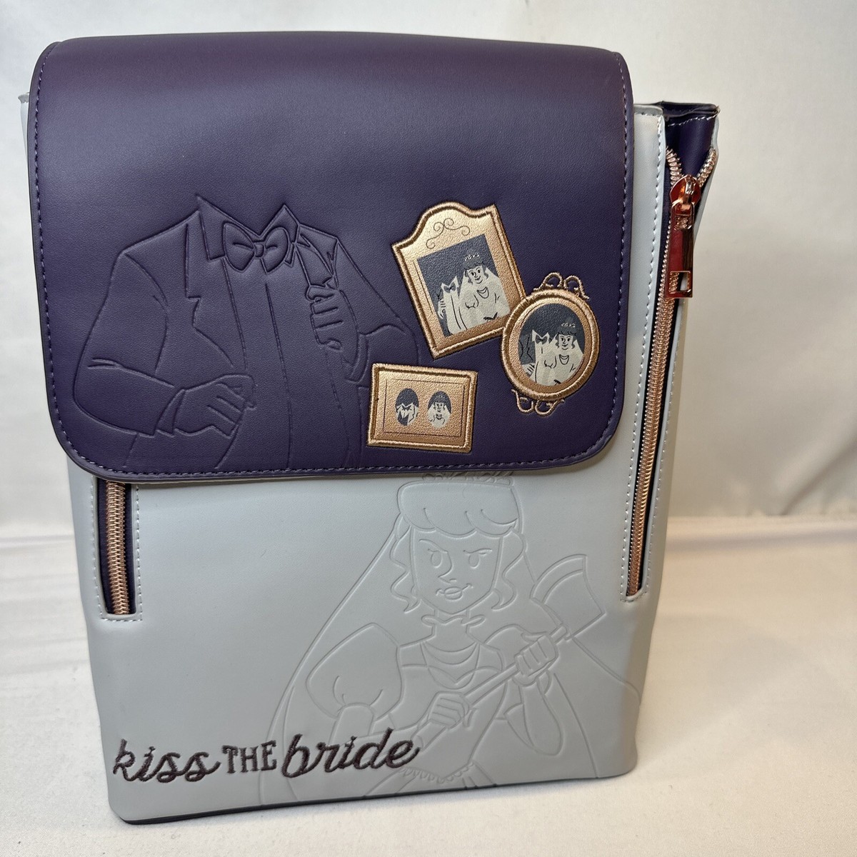 Haunted Mansion Kiss The Bride Backpack Purse With Tags  display picture 2