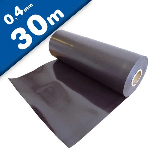 Magnetfolie roh braun unbeschichtet 0,4mm x 62cm x 30m - Rolle / Meterware
