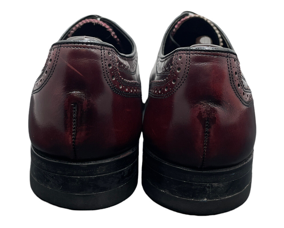 FLORSHEIMフローシェイム ハーバード ヴィンテージ 30353 Florsheim 30353 Wingtip Oxford Burgundy Leather Dress Shoes
