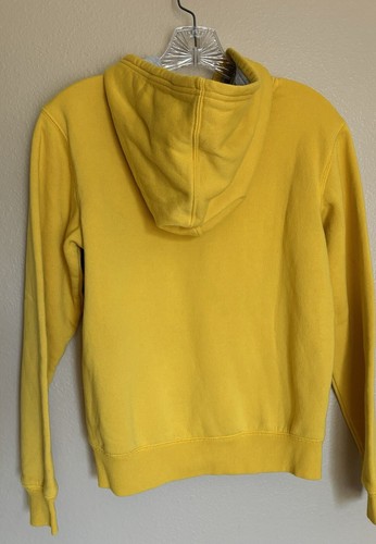 CHAMPION Girl’s Bright Yellow Pull On Hoodie Sweatshirt, Girls L, Womens S - Picture 6 of 9