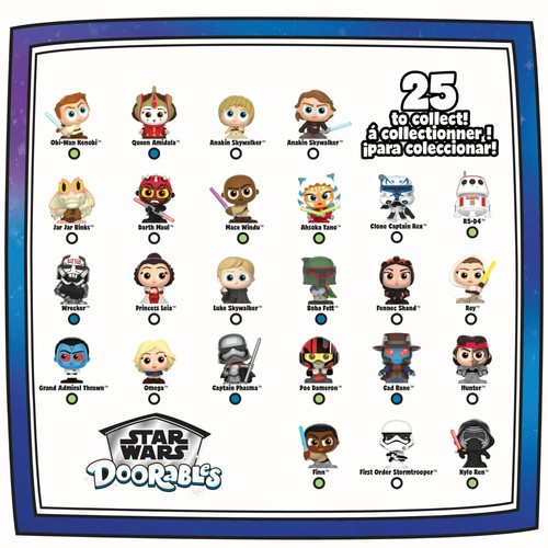 Disney Star Wars Doorables Galactic Crusaders Galaxy Peek Figures Set