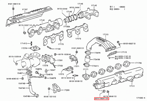 Genuine LandCruiser 80 Series 1HD 1HZ Intake Manifold Rubber Seal Washer x12 - Picture 14 of 20