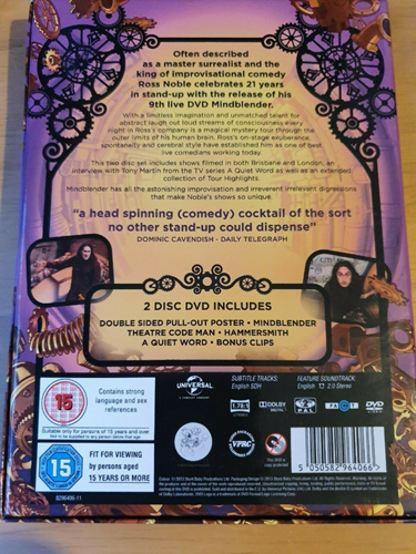 Ross Noble - Mindblender DVD Sports (2013) ROSS NOBLE New Quality Guaranteed - Imagen 2 de 7