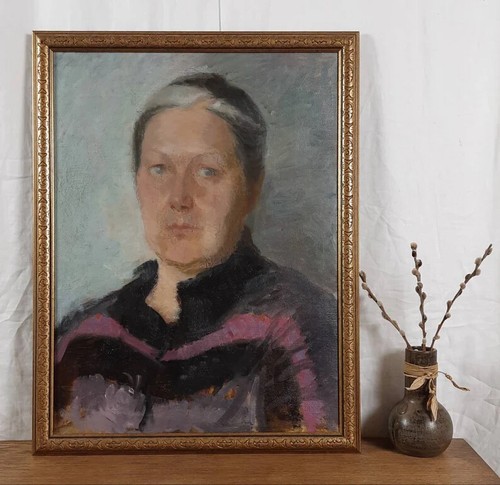 Original Ölgemälde, Frauenportrait, ukrainische Künstlerin - Bild 2 von 7