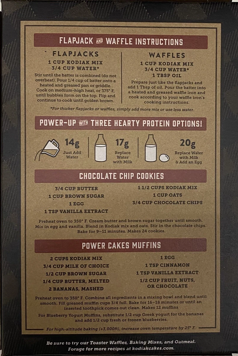 Kodiak 2024 cakes buttermilk