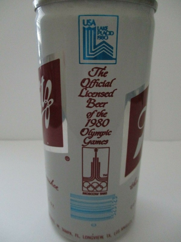 Rare Empty  Mint Schlitz Beer Can with 1980 Olympic Games Moscow Logo