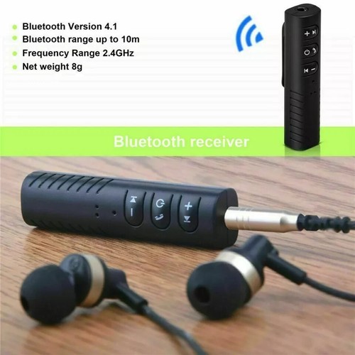 New Wireless Bluetooth Receiver 3.5mm AUX Stereo Music Hands Free Car Adapter - Picture 8 of 13