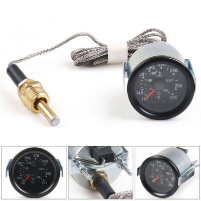 #ad Universal 2quot; inch 52mm Car Water Temperature Temp Gauge Pointer 40 130 amp; 100 265 $14.99