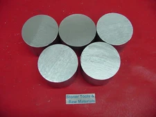 5 Pieces 3-1/2" ALUMINUM 6061 ROUND ROD 1" long T6511 Extruded Lathe Bar Stock