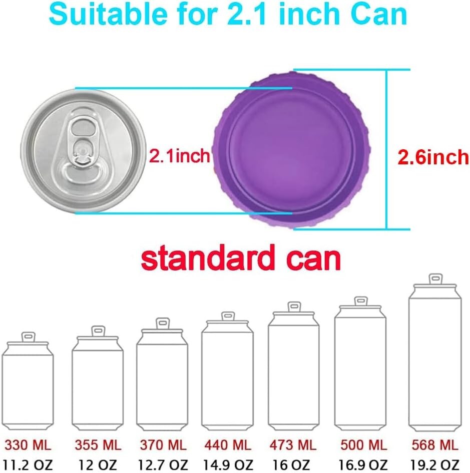 6X Silicone Soda Can Cover Top Lid Beer Beverage Juice Can Cover Drink Protector
