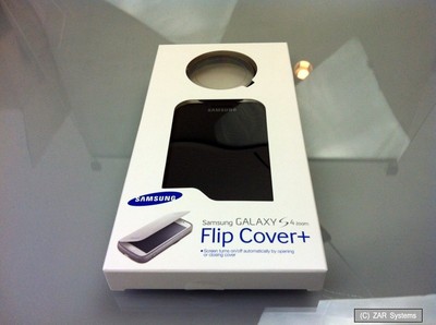 Samsung Galaxy Zoom Flip Cover Black für Galaxy S4 Zoom 3G, ET-GG10FBEG Schwarz
