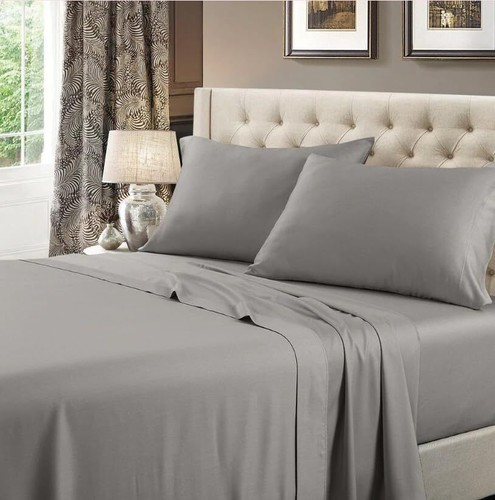 Made in USA- Low Profile Sheet Set (6"-10") Cotton 608 Thread Count Bed Sheets - Picture 6 of 8