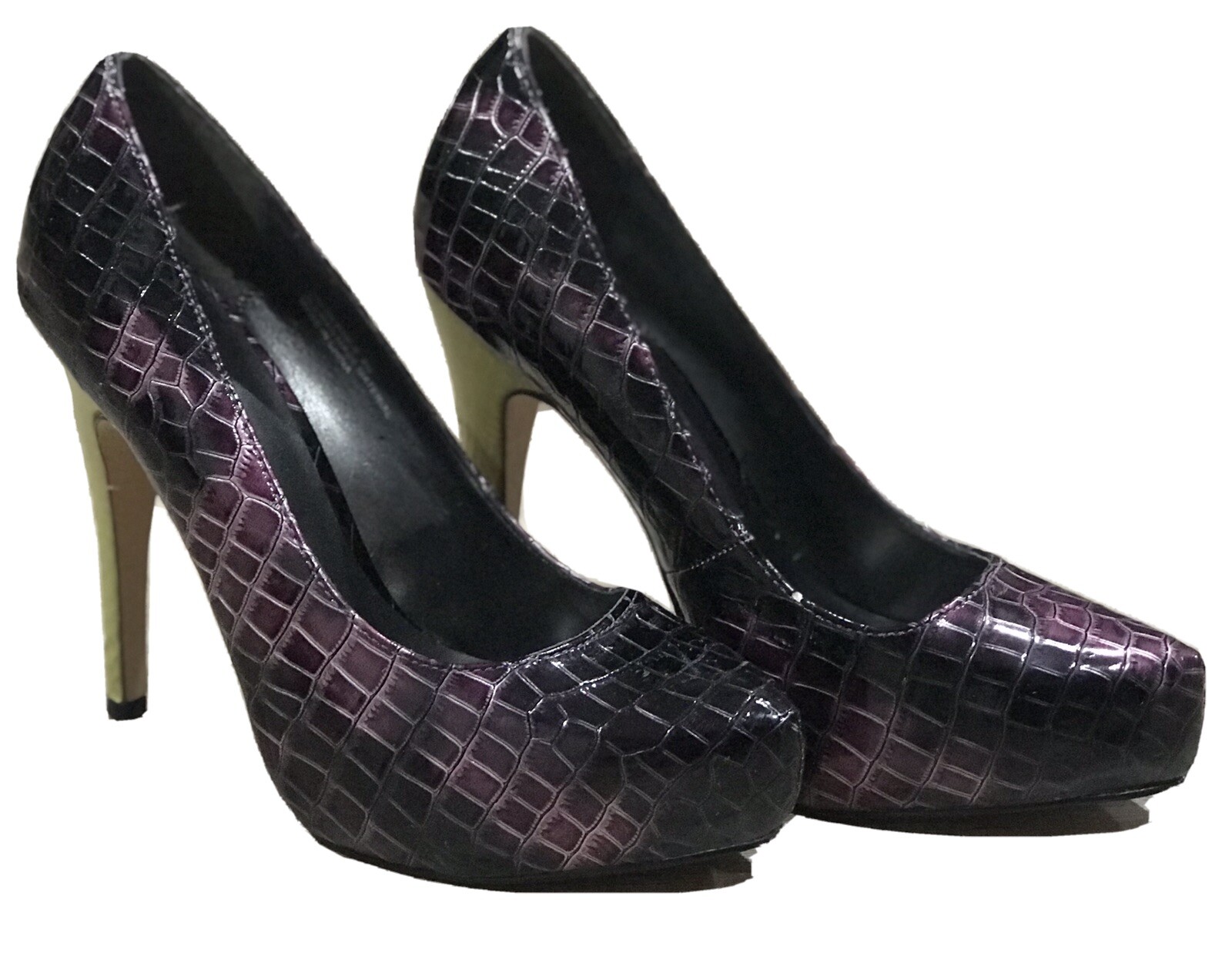 SHOEDAZZLE High Heel Shoes Women's 8 M 5” Heels Purple | eBay