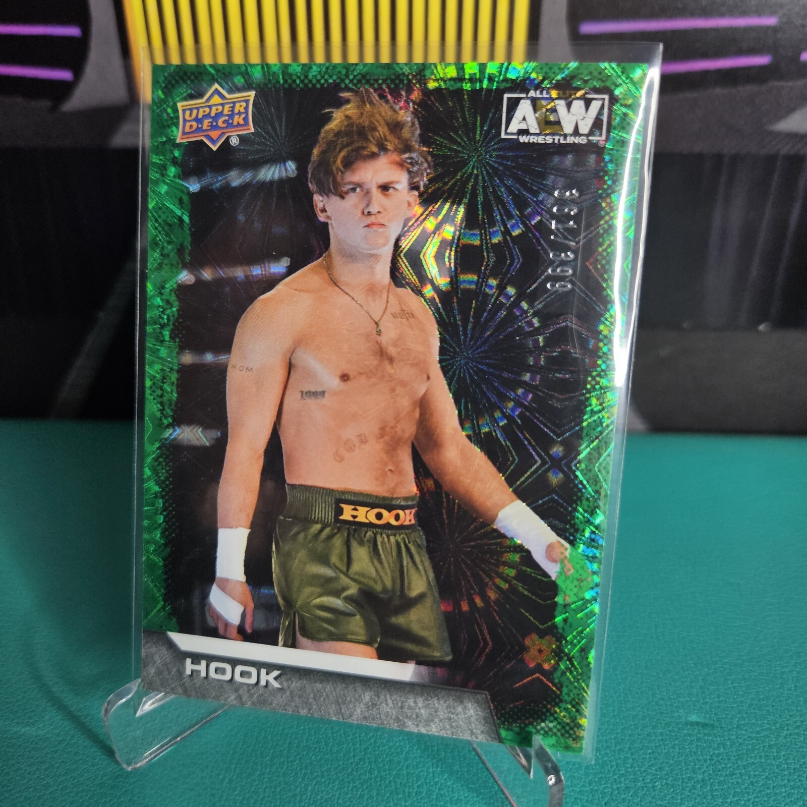 HOOK Green Pyro Rookie Card #80 - AEW 2022 Upper Deck /399 | FREE SHIP