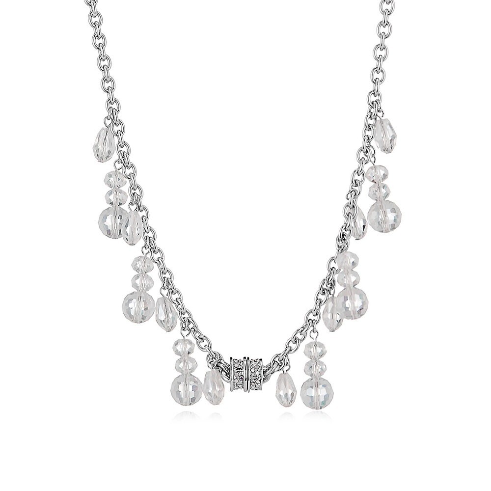 Kirks Folly Crystal Rain Magnetic Interchangeable Necklace (Sterling Silvertone)