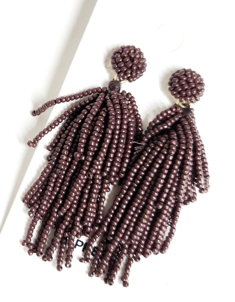 Pendientes colgantes Express con cuentas borla en capas cuentas de latón de pasas de ron nuevos con etiquetas Foto 4 de 4