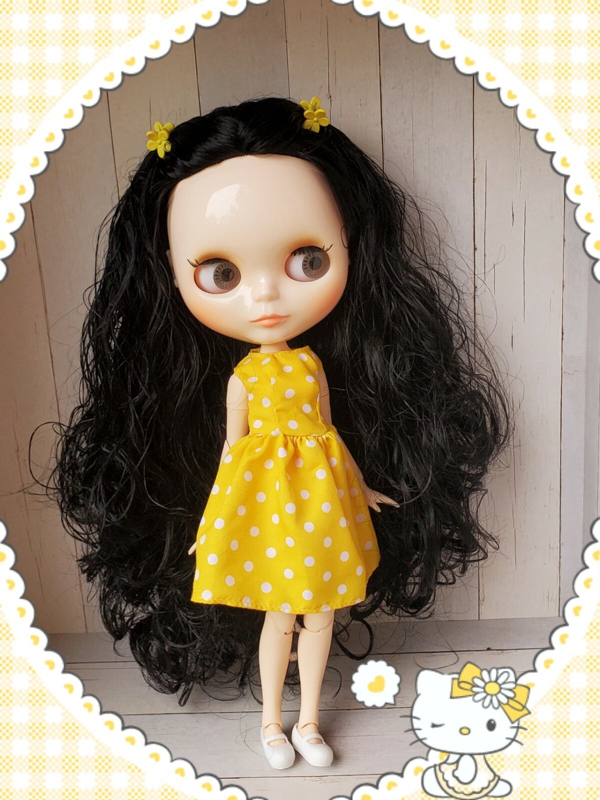 blythe doll black hair