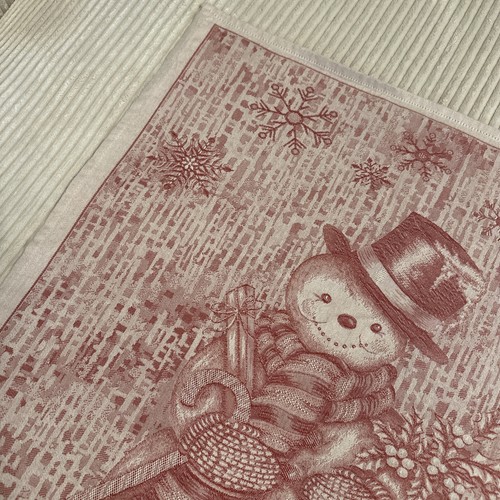 Williams-Sonoma Navidad Toalla de Cocina Plato de Té Muñeco de Nieve 22x30 - Imagen 4 de 11