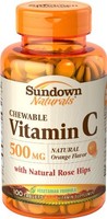 4 Pk Sundown Vitamin C 500mg Chewable Tablets With Natural Rose Hips 100 Tablets on sale 4 Pk Sundown Vitamin C 500mg Chewable Tablets With Natural Rose Hips 100 Tablets on sale