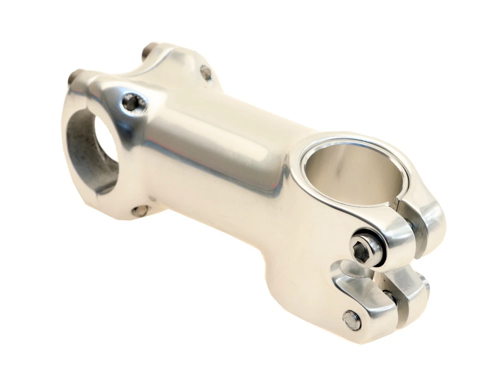 Nitto NJ-89 NJS Keirin Track Stem 1 1/8" Threadless 120mm 25.4mm Silver NEW - Image 3 of 4