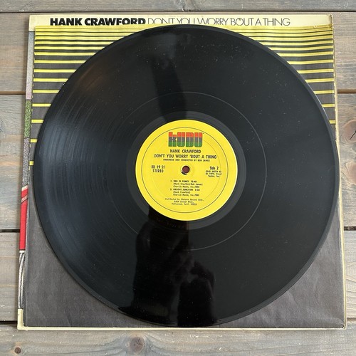 Hank Crawford Don't You Worry 'Bout A Thing Vinyl LP (1974) KU 19 S1 EX/VG+ - Picture 7 of 7