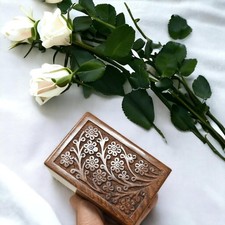 Cremation Urn For Ashes Wooden Dog Cat pet 4'' Memorial Keepsake Box Funeral