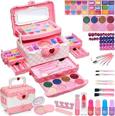 Kit de maquillaje para niñas - Kit de maquillaje para niñas, juguetes para niñas