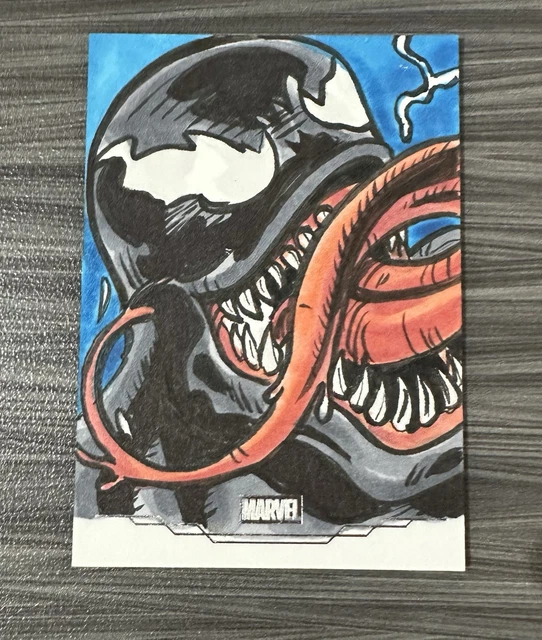 2025 Topps Chrome Marvel Venom 1/1 Sketch Noval Hernawan