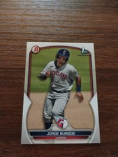 Jorge Burgos 1st Rookie Card RC 2023 Bowman Prospects BP-98 Cleveland Guardians