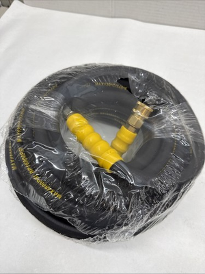 #ad 4800PSI Pressure Washer Hose 25FT with 3 8quot; Swivel Quick Connect for Cold Hot $37.99