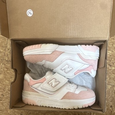 New Balance PHB550CD Pink/White Hook & Loop Low Top Baby Sneaker US 11 M