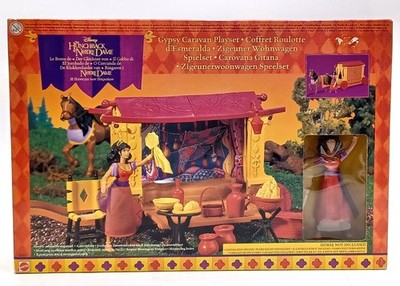 1996 Disney's Hunchback Gypsy Caravan Set / Esmeralda Figur / Ovp / Mattel 66223
